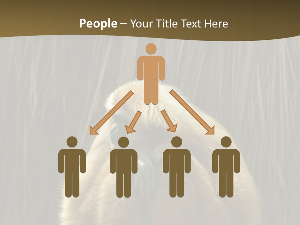 A Monkey Sitting On Top Of A Wooden Post PowerPoint Template