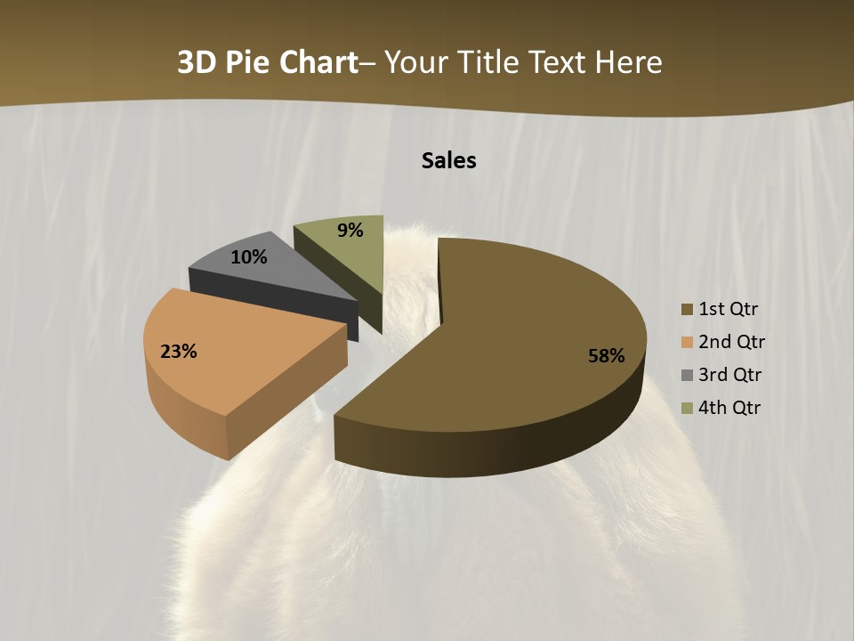A Monkey Sitting On Top Of A Wooden Post PowerPoint Template
