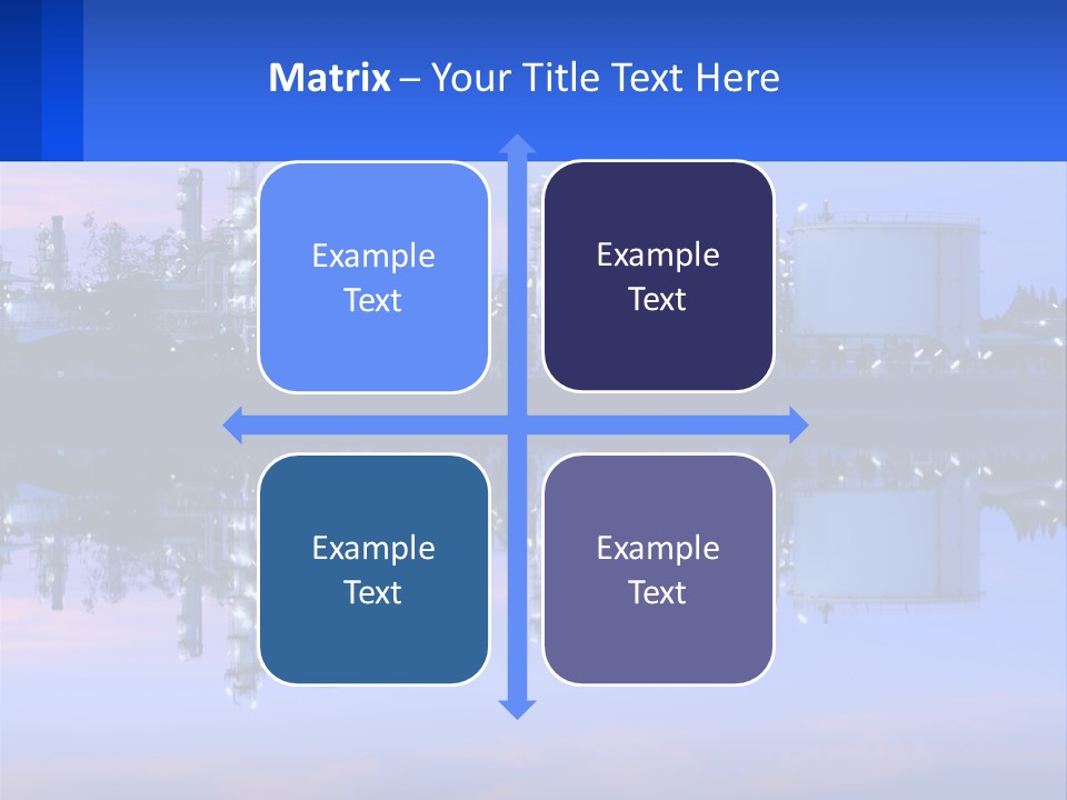 A Power Plant With A Blue Sky In The Background PowerPoint Template