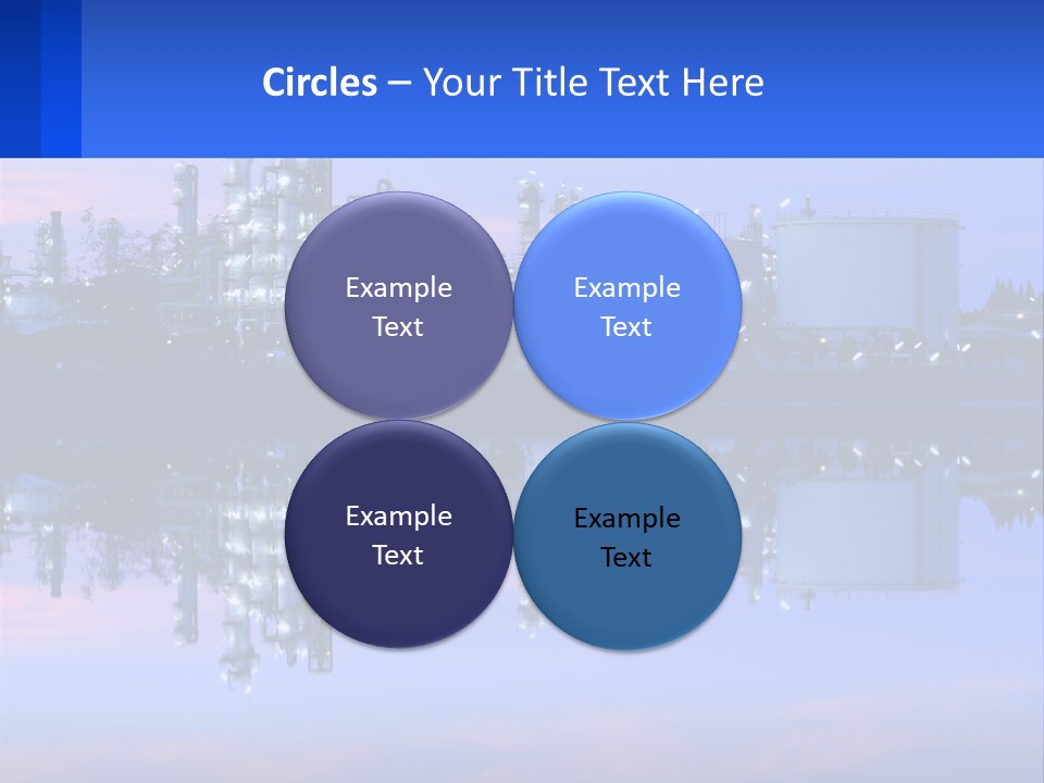 A Power Plant With A Blue Sky In The Background PowerPoint Template