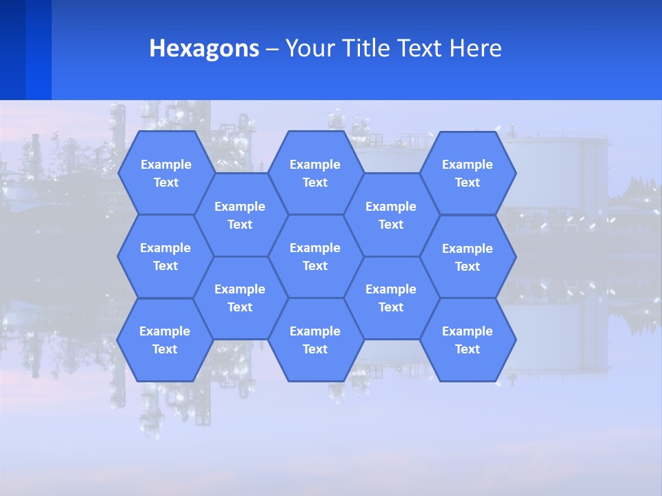 A Power Plant With A Blue Sky In The Background PowerPoint Template