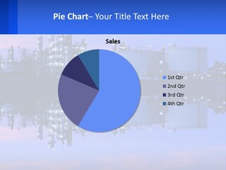 A Power Plant With A Blue Sky In The Background PowerPoint Template
