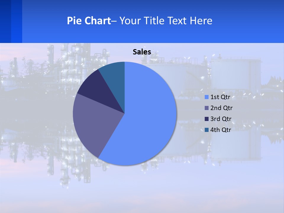 A Power Plant With A Blue Sky In The Background PowerPoint Template