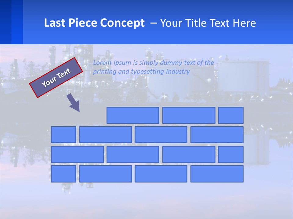 A Power Plant With A Blue Sky In The Background PowerPoint Template