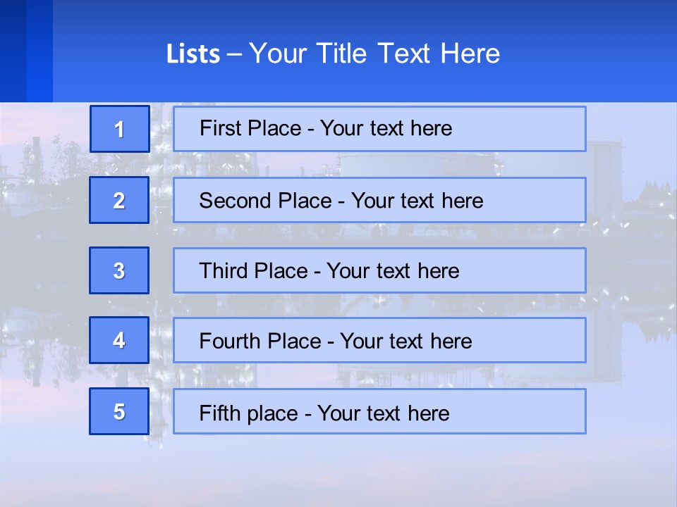 A Power Plant With A Blue Sky In The Background PowerPoint Template