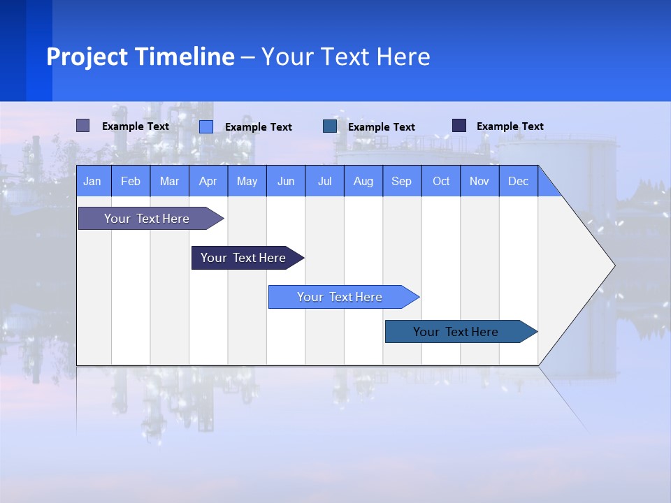 A Power Plant With A Blue Sky In The Background PowerPoint Template