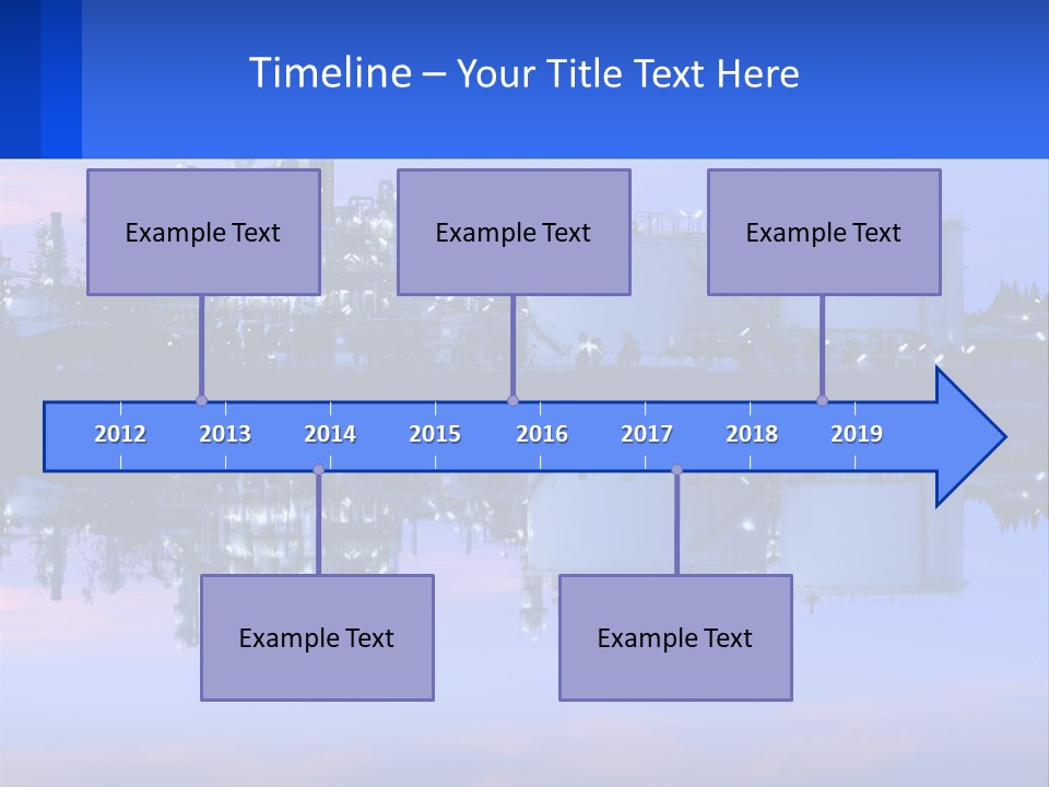 A Power Plant With A Blue Sky In The Background PowerPoint Template