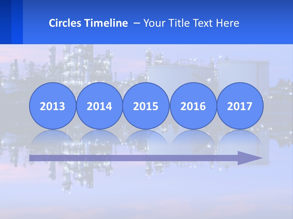 A Power Plant With A Blue Sky In The Background PowerPoint Template