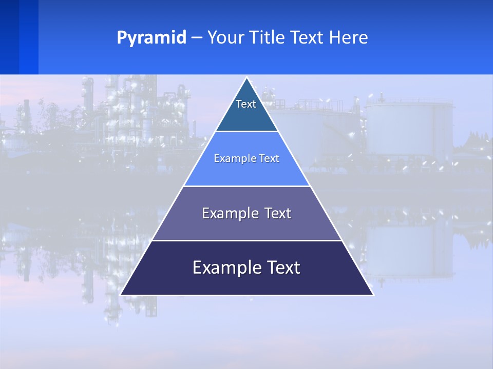A Power Plant With A Blue Sky In The Background PowerPoint Template