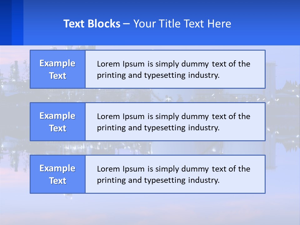 A Power Plant With A Blue Sky In The Background PowerPoint Template