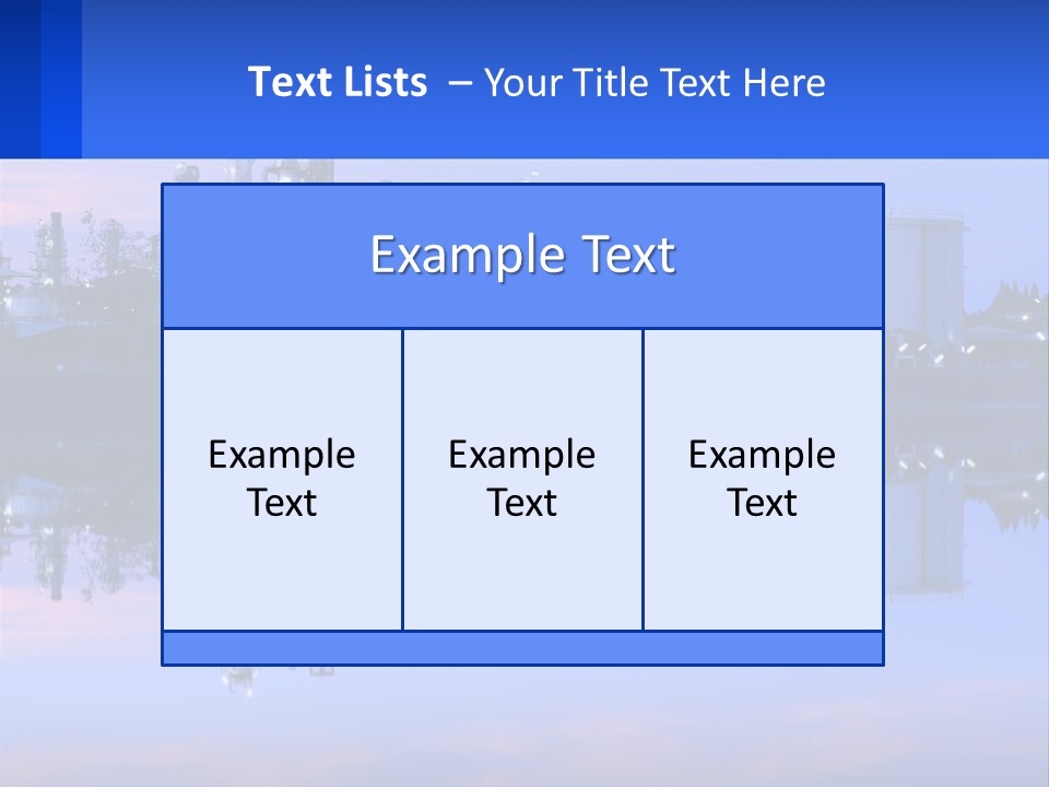 A Power Plant With A Blue Sky In The Background PowerPoint Template