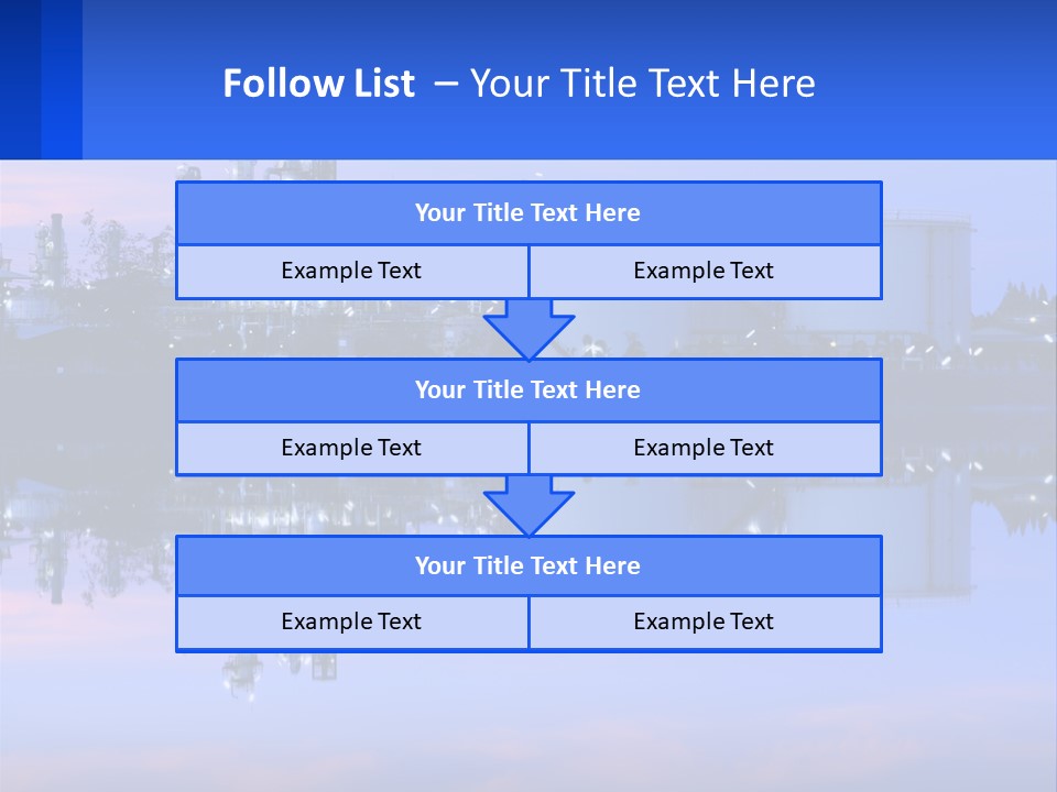 A Power Plant With A Blue Sky In The Background PowerPoint Template