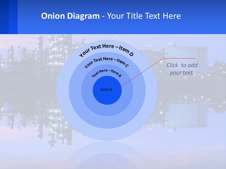 A Power Plant With A Blue Sky In The Background PowerPoint Template