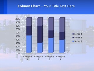 A Power Plant With A Blue Sky In The Background PowerPoint Template