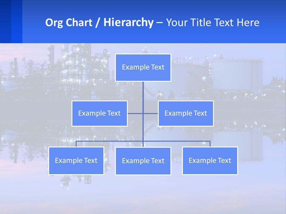 A Power Plant With A Blue Sky In The Background PowerPoint Template