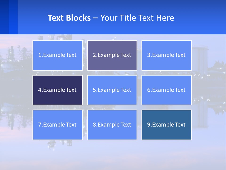 A Power Plant With A Blue Sky In The Background PowerPoint Template