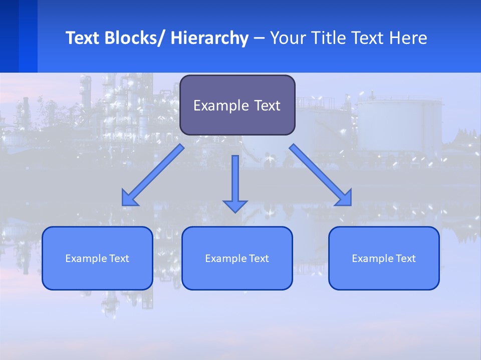 A Power Plant With A Blue Sky In The Background PowerPoint Template