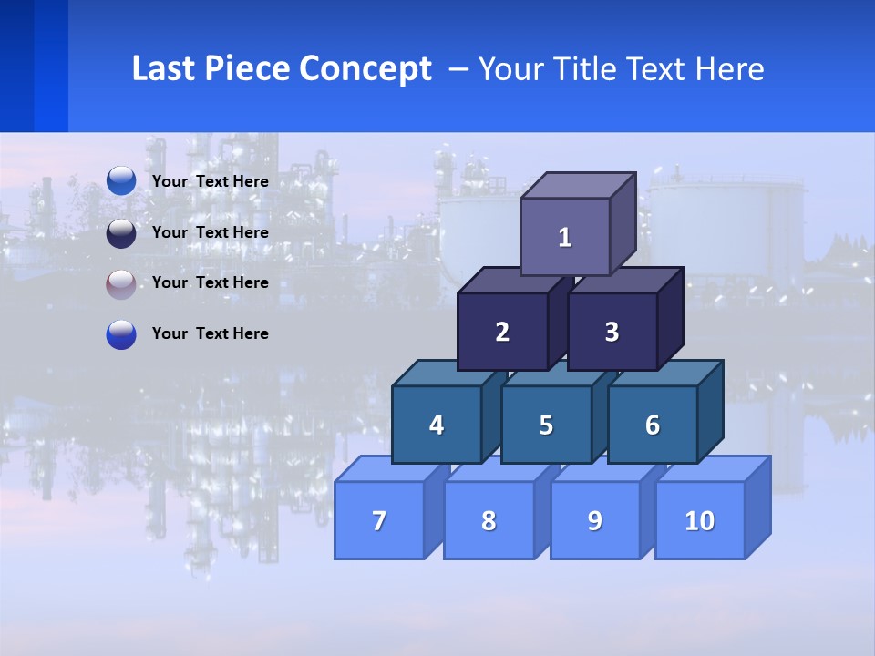 A Power Plant With A Blue Sky In The Background PowerPoint Template