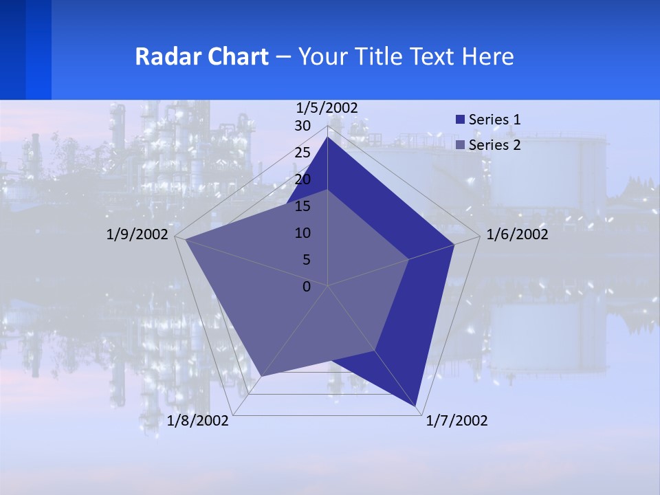 A Power Plant With A Blue Sky In The Background PowerPoint Template