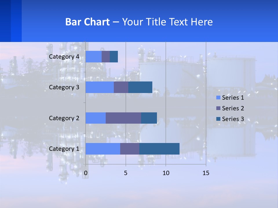 A Power Plant With A Blue Sky In The Background PowerPoint Template