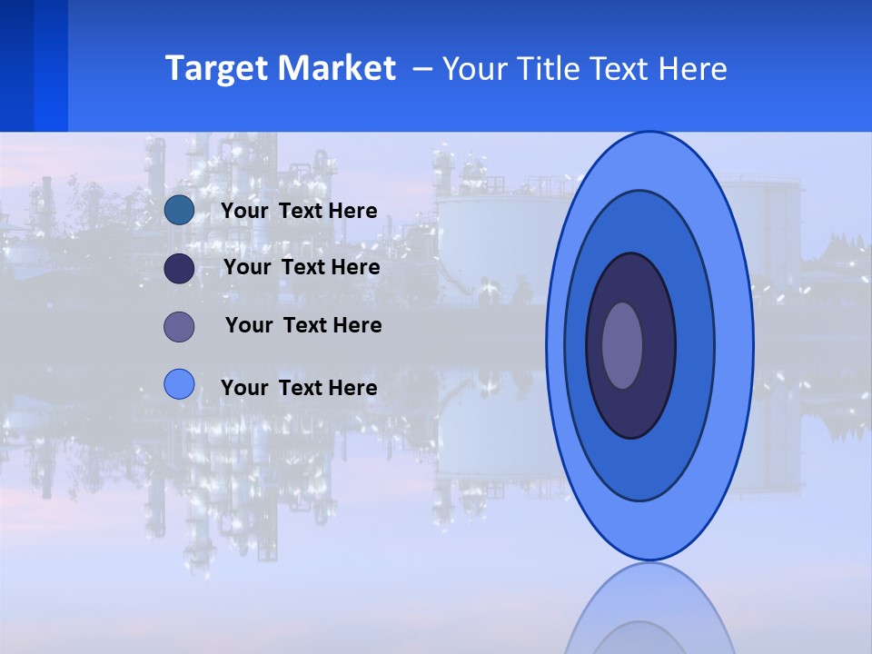 A Power Plant With A Blue Sky In The Background PowerPoint Template