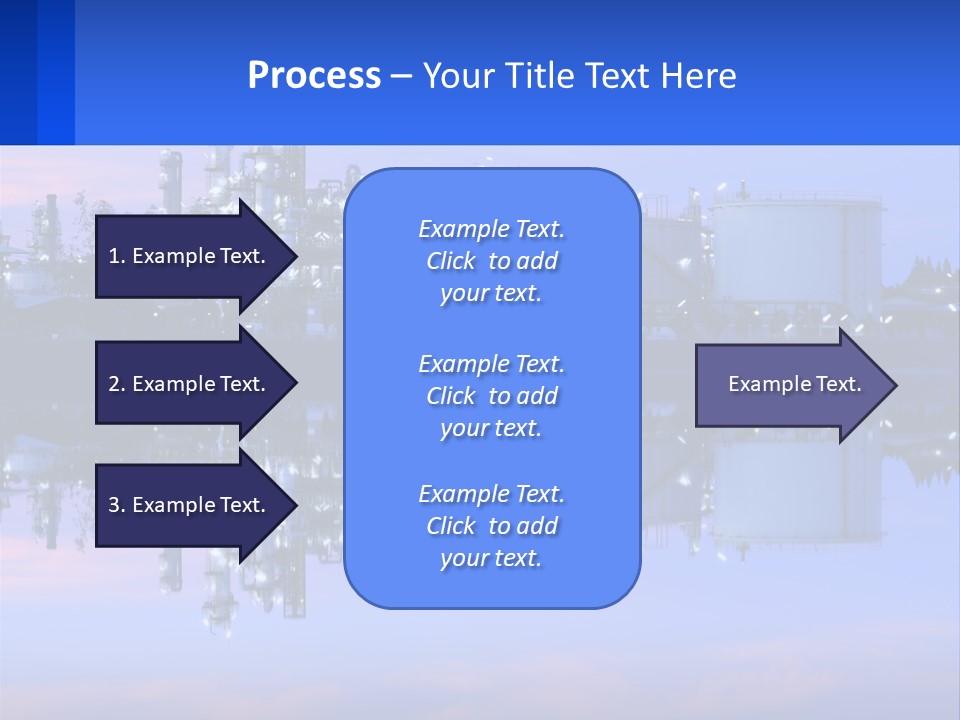 A Power Plant With A Blue Sky In The Background PowerPoint Template