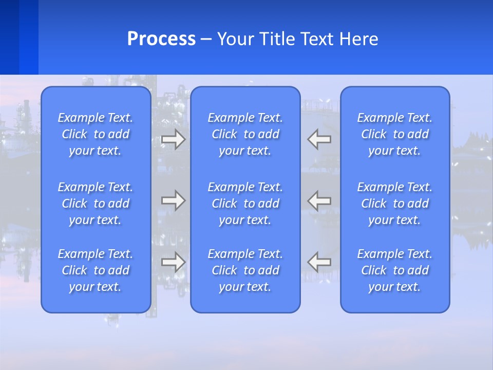 A Power Plant With A Blue Sky In The Background PowerPoint Template