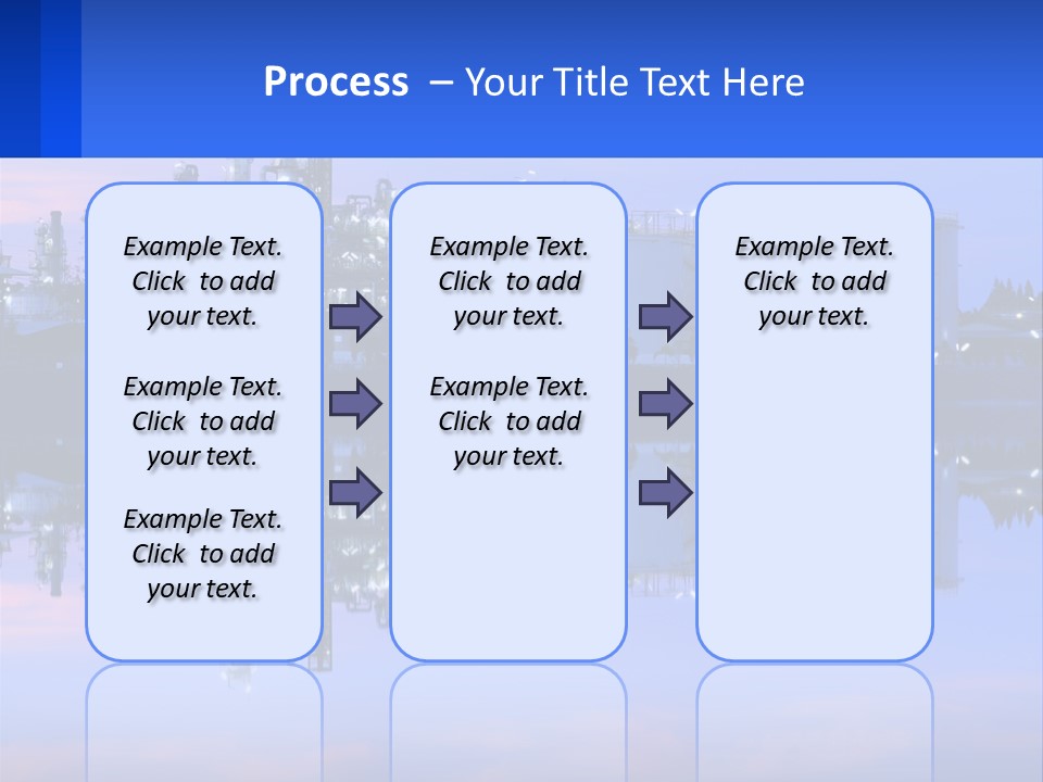 A Power Plant With A Blue Sky In The Background PowerPoint Template