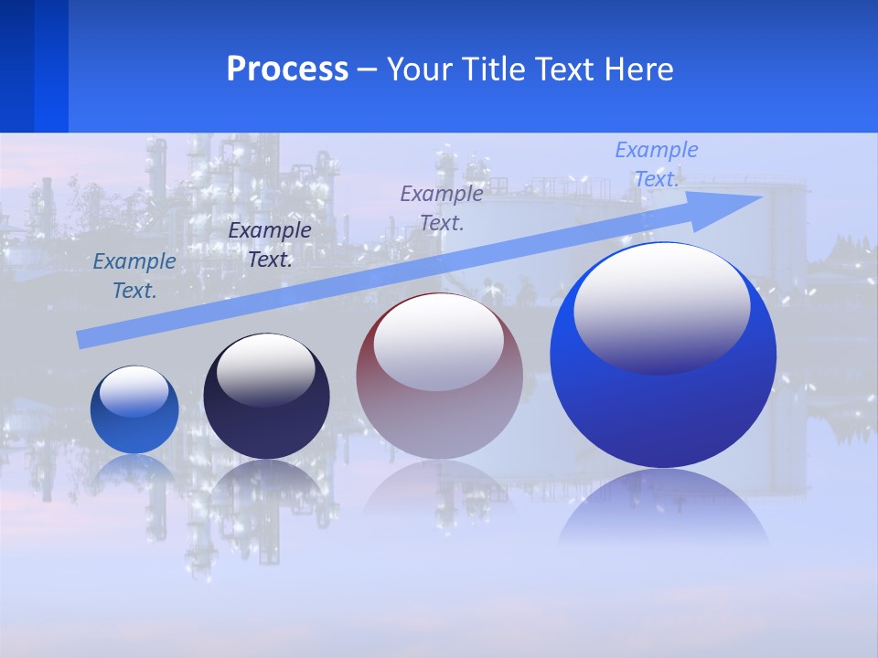 A Power Plant With A Blue Sky In The Background PowerPoint Template