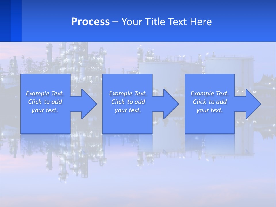 A Power Plant With A Blue Sky In The Background PowerPoint Template