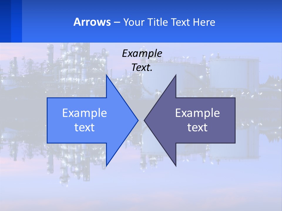 A Power Plant With A Blue Sky In The Background PowerPoint Template