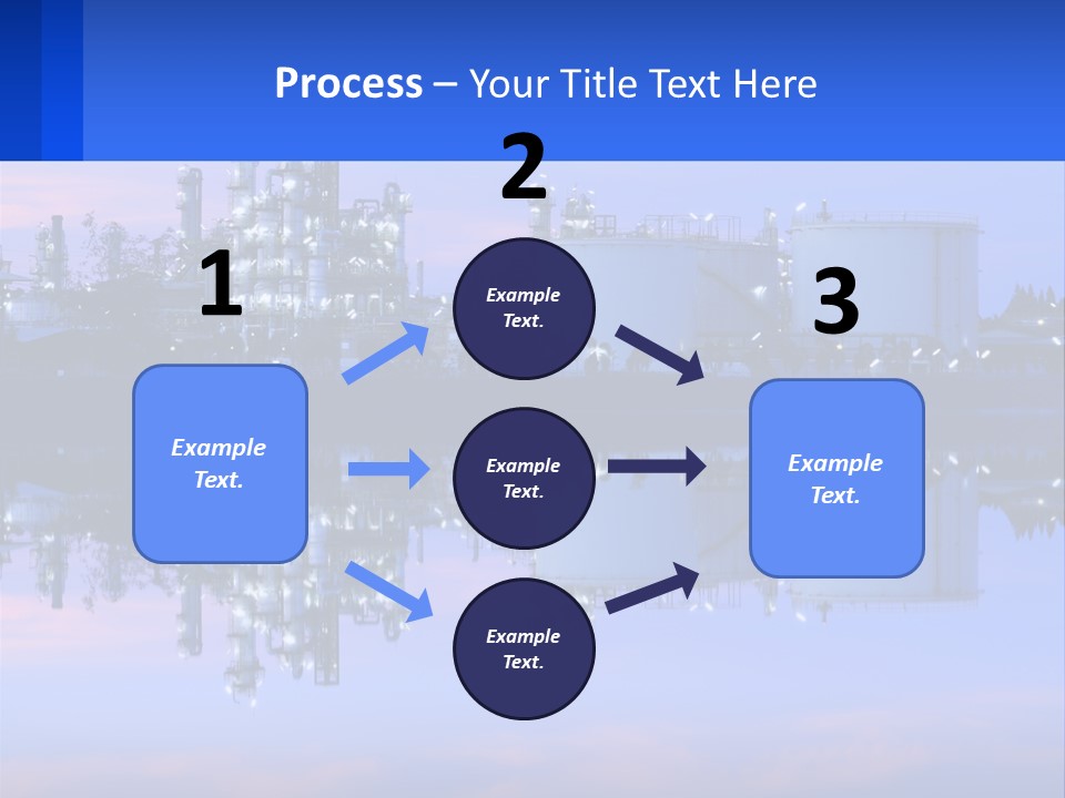 A Power Plant With A Blue Sky In The Background PowerPoint Template