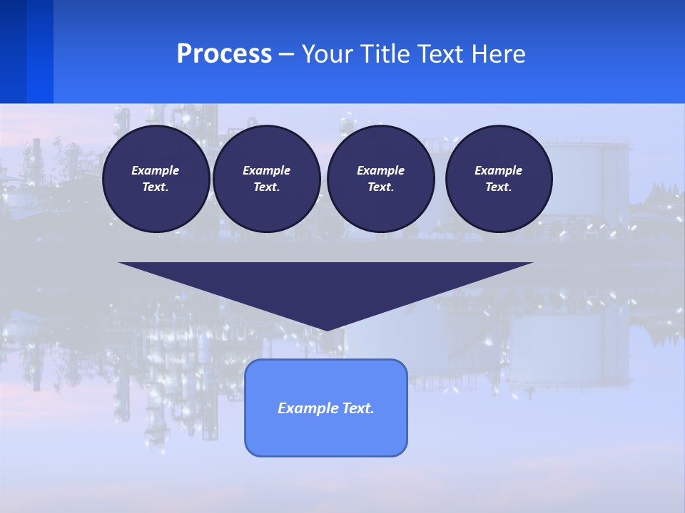 A Power Plant With A Blue Sky In The Background PowerPoint Template