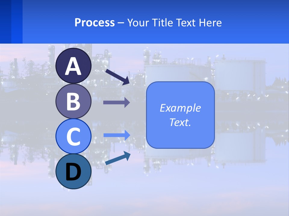 A Power Plant With A Blue Sky In The Background PowerPoint Template