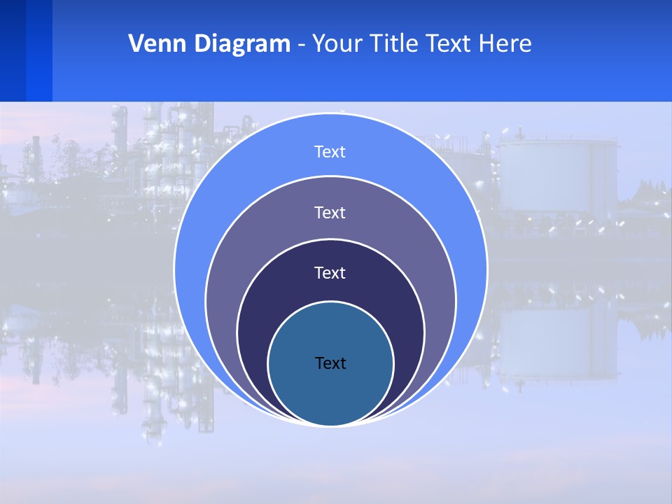 A Power Plant With A Blue Sky In The Background PowerPoint Template