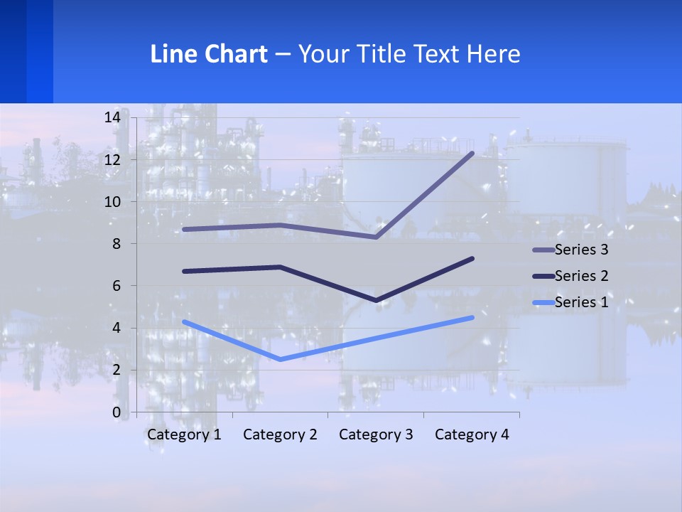 A Power Plant With A Blue Sky In The Background PowerPoint Template