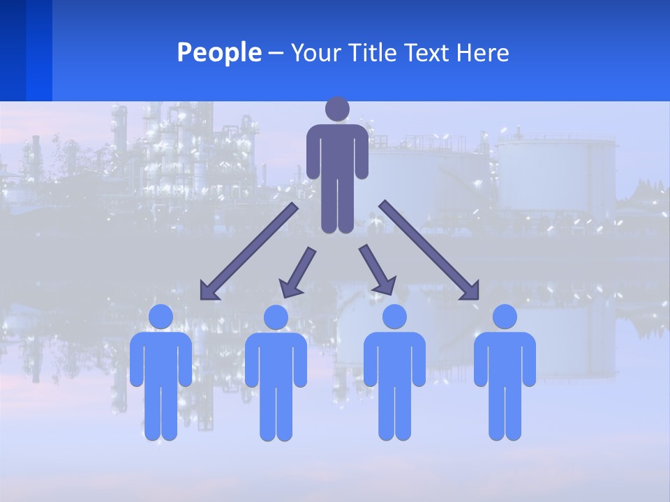 A Power Plant With A Blue Sky In The Background PowerPoint Template