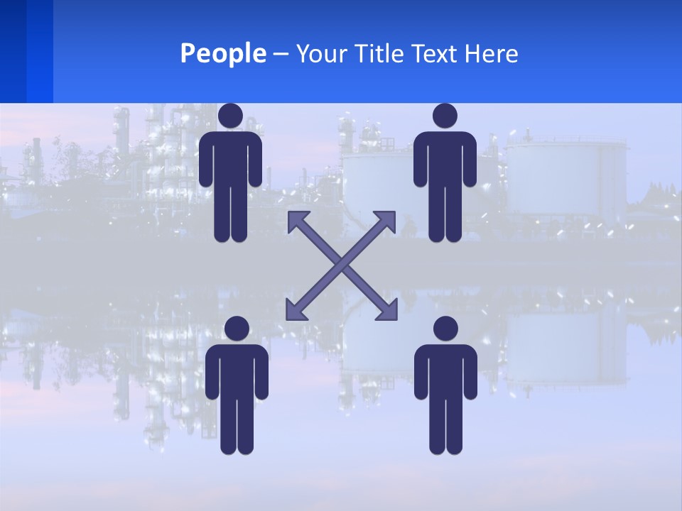 A Power Plant With A Blue Sky In The Background PowerPoint Template