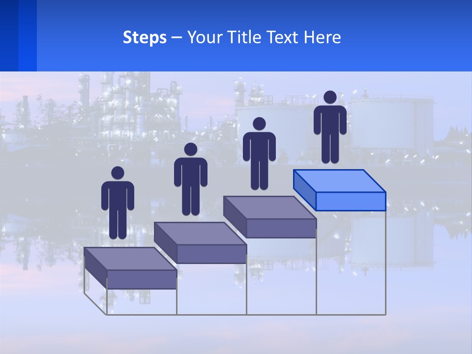 A Power Plant With A Blue Sky In The Background PowerPoint Template