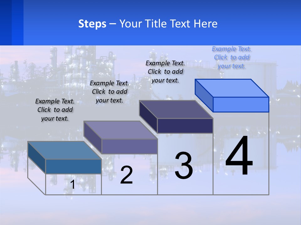 A Power Plant With A Blue Sky In The Background PowerPoint Template
