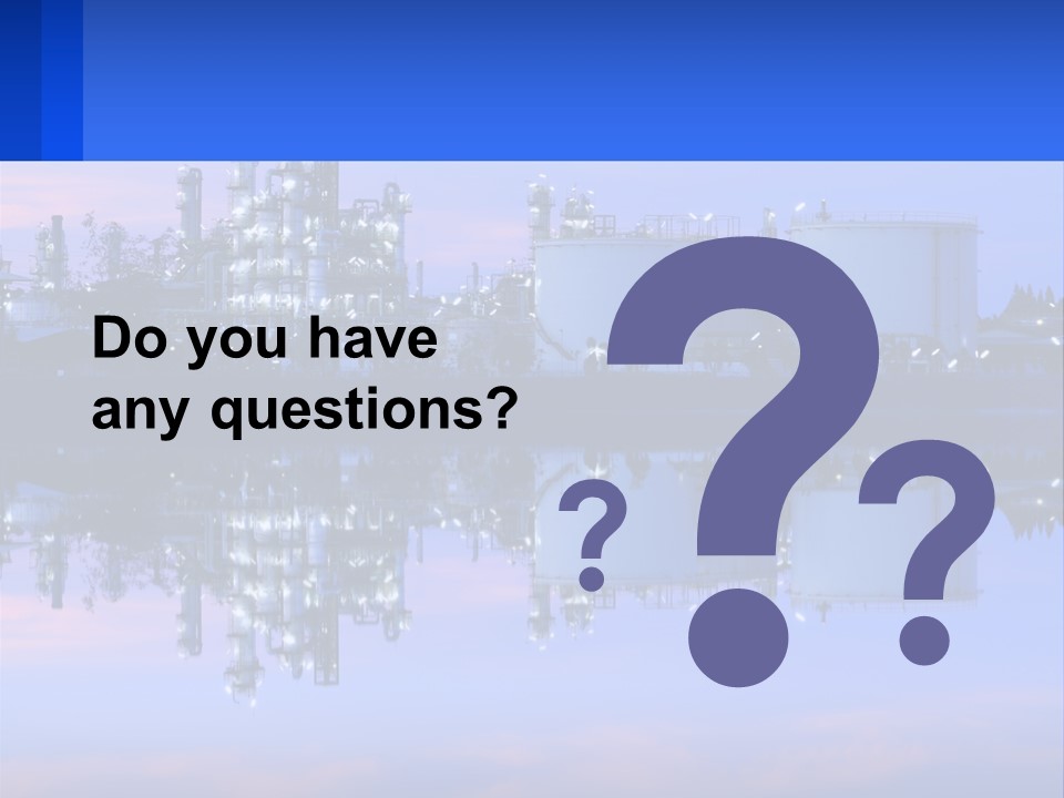 A Power Plant With A Blue Sky In The Background PowerPoint Template