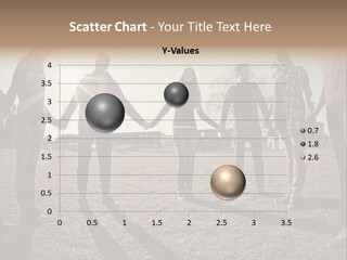 A Group Of People Holding Hands In A Field PowerPoint Template