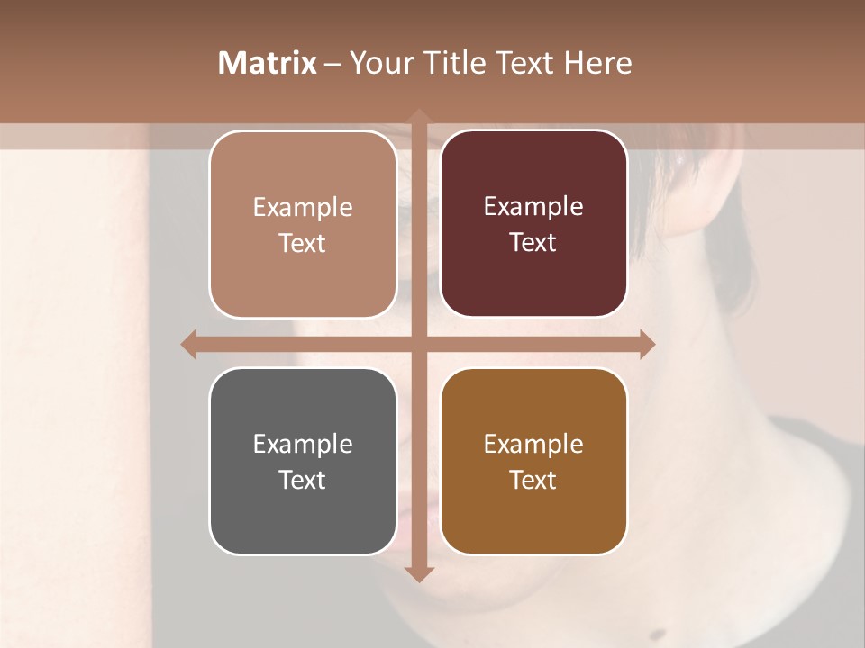 A Young Man Leaning Against A Wall With His Eyes Closed PowerPoint Template