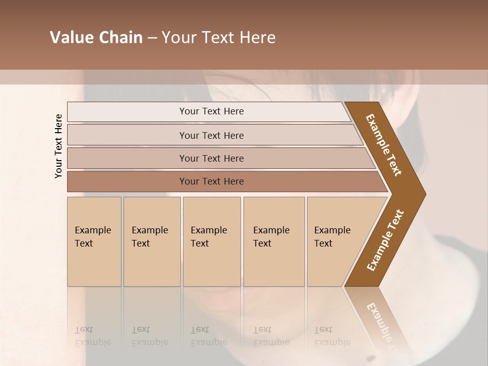 A Young Man Leaning Against A Wall With His Eyes Closed PowerPoint Template