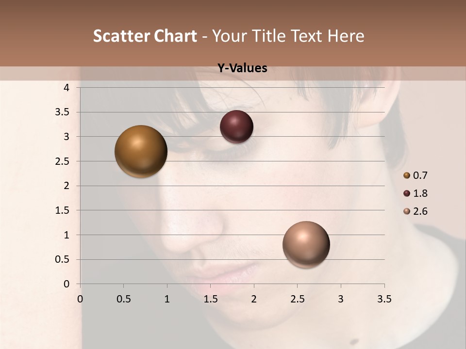 A Young Man Leaning Against A Wall With His Eyes Closed PowerPoint Template