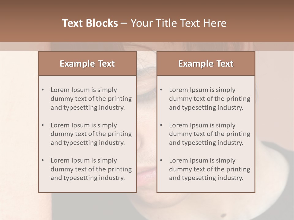 A Young Man Leaning Against A Wall With His Eyes Closed PowerPoint Template