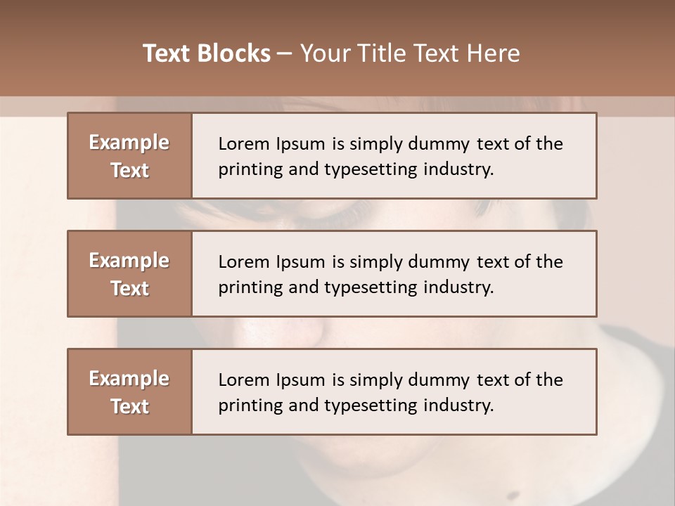 A Young Man Leaning Against A Wall With His Eyes Closed PowerPoint Template