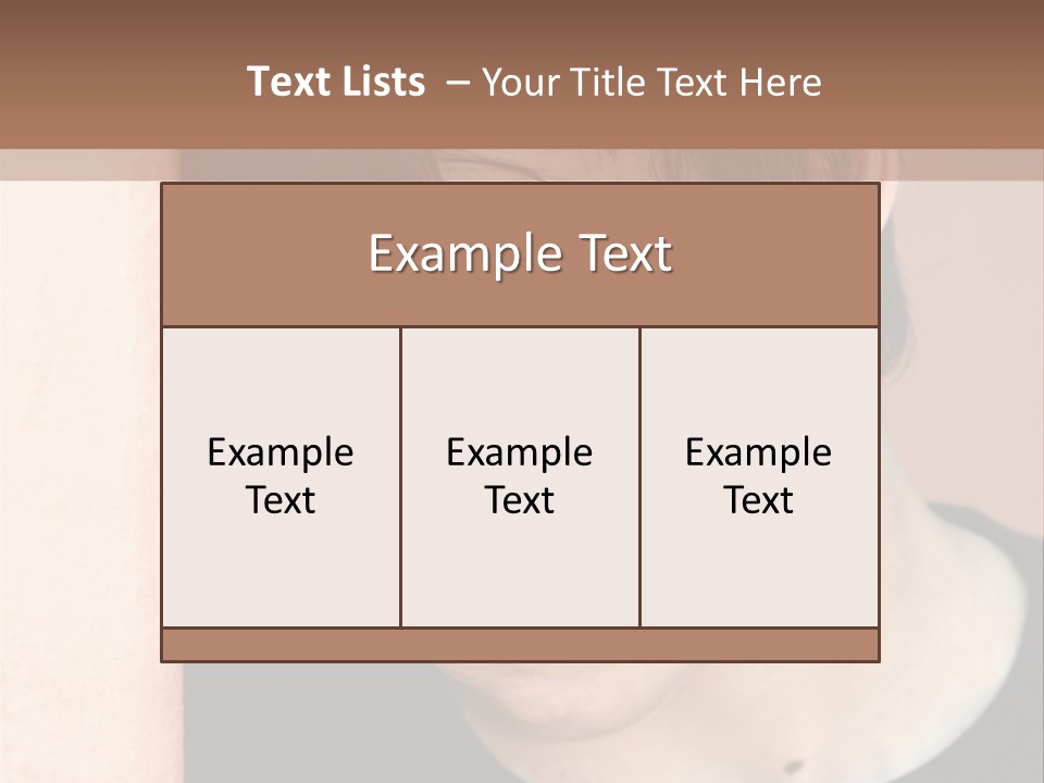 A Young Man Leaning Against A Wall With His Eyes Closed PowerPoint Template