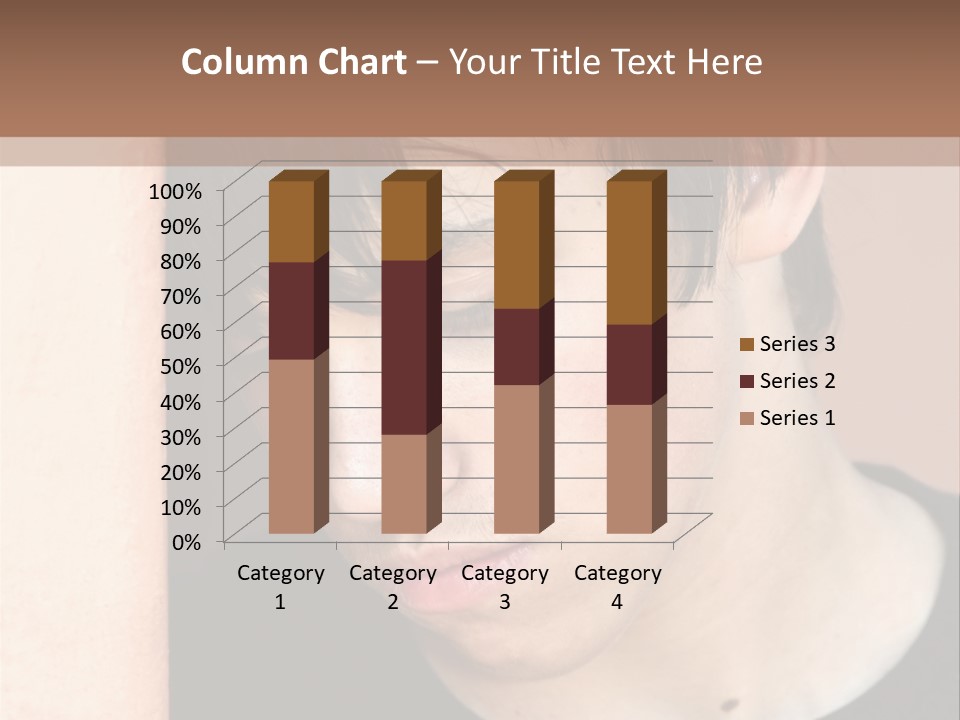 A Young Man Leaning Against A Wall With His Eyes Closed PowerPoint Template