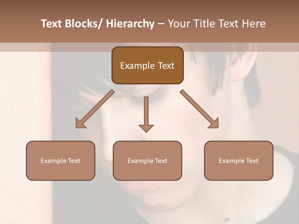 A Young Man Leaning Against A Wall With His Eyes Closed PowerPoint Template